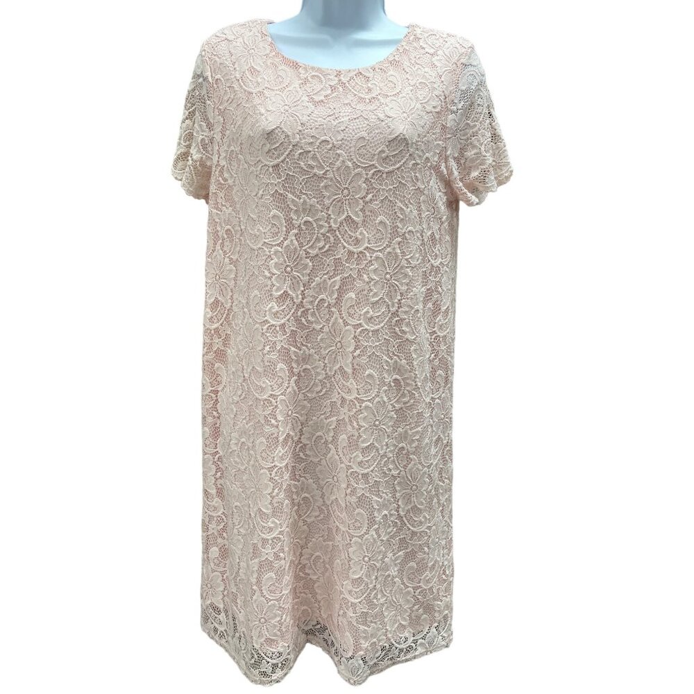 Juicy Couture Women's Pink Lace lined Dress Size L SKU 1267